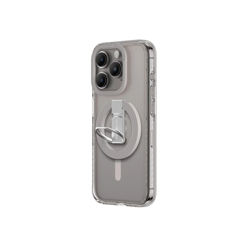 AmazingThing Titan Pro Mag Grip Ring Set Case For iPhone 15 Pro Max - Gray