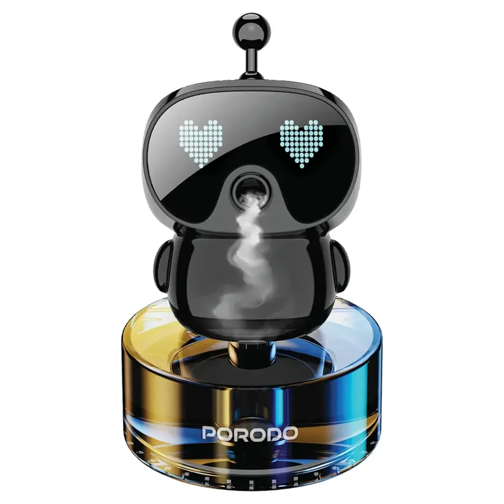 Porodo Robovibe Smart Car Aroma Diffuser - Black