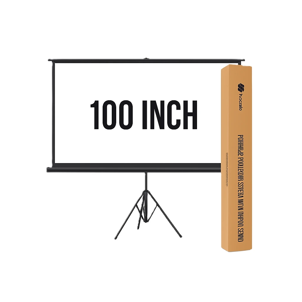 Moxedo Carry N Go 100 inches Portable Projector Screen with Tripod Stand