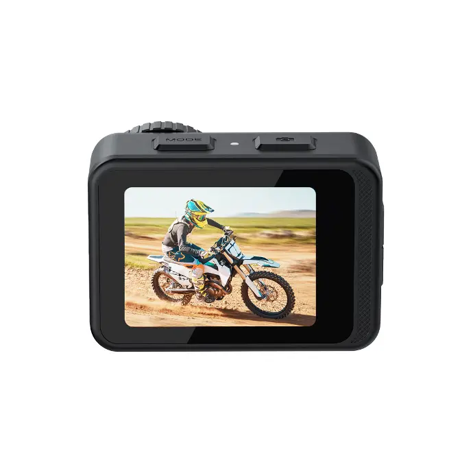 Porodo 4K Dual-Screen Waterproof Action Camera - Black