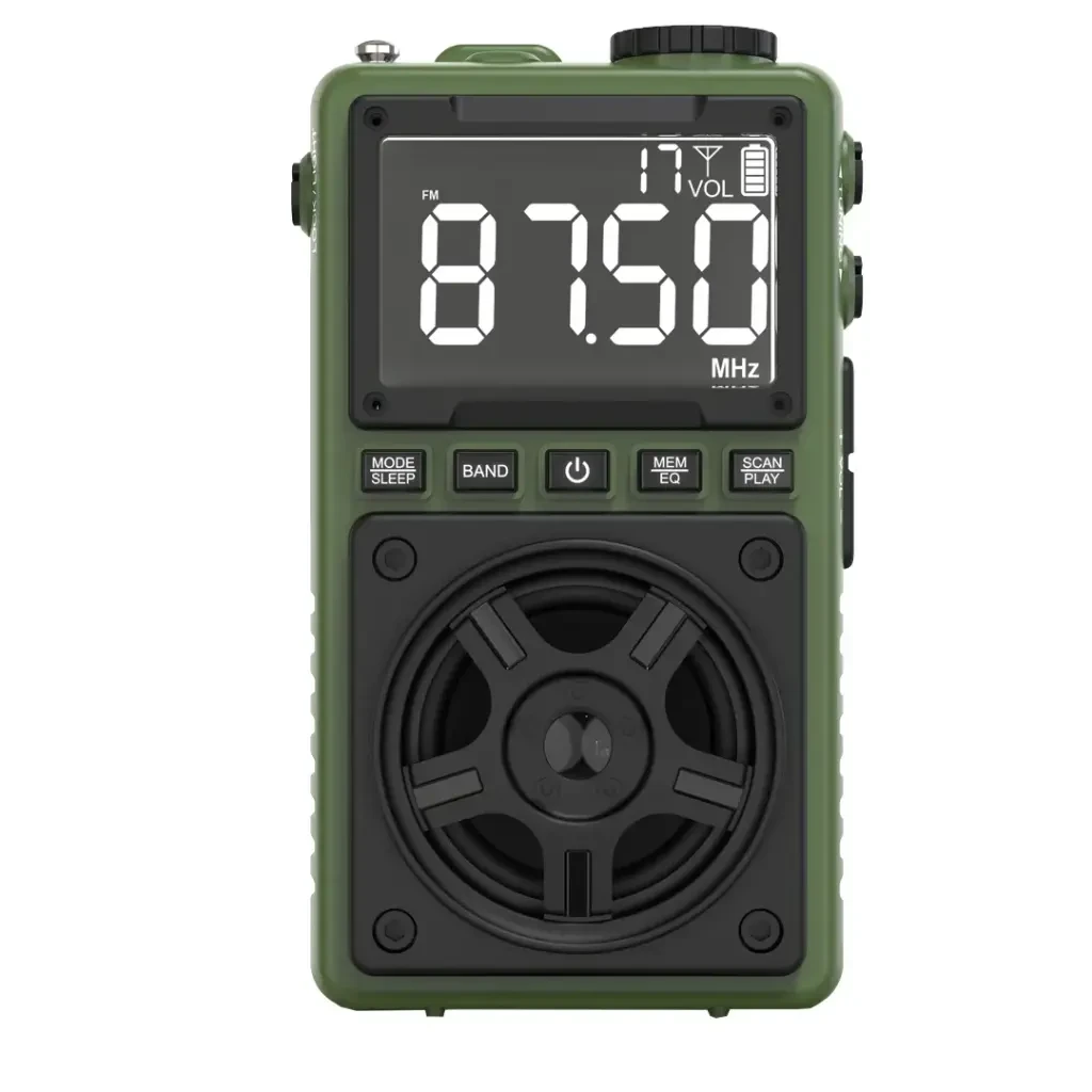 Green Lion Voyager Portable Radio | Flash Light | Speaker | BT-5.4 (GL-PX29) Green