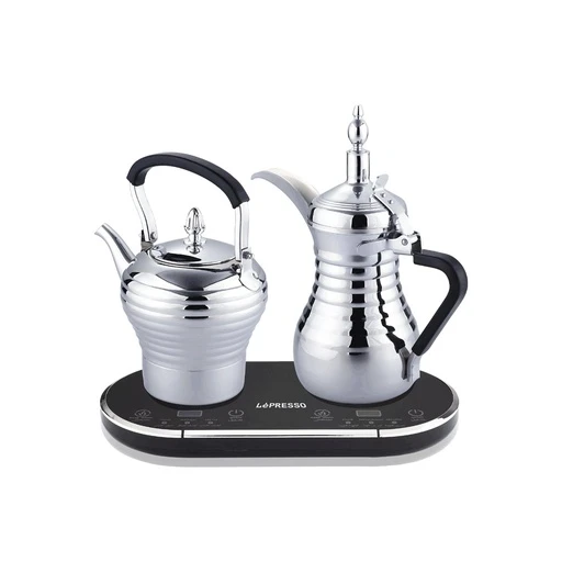 LePresso Dallah Arabic Coffee 800ml & 750ml (LPARCTMSL) Silver