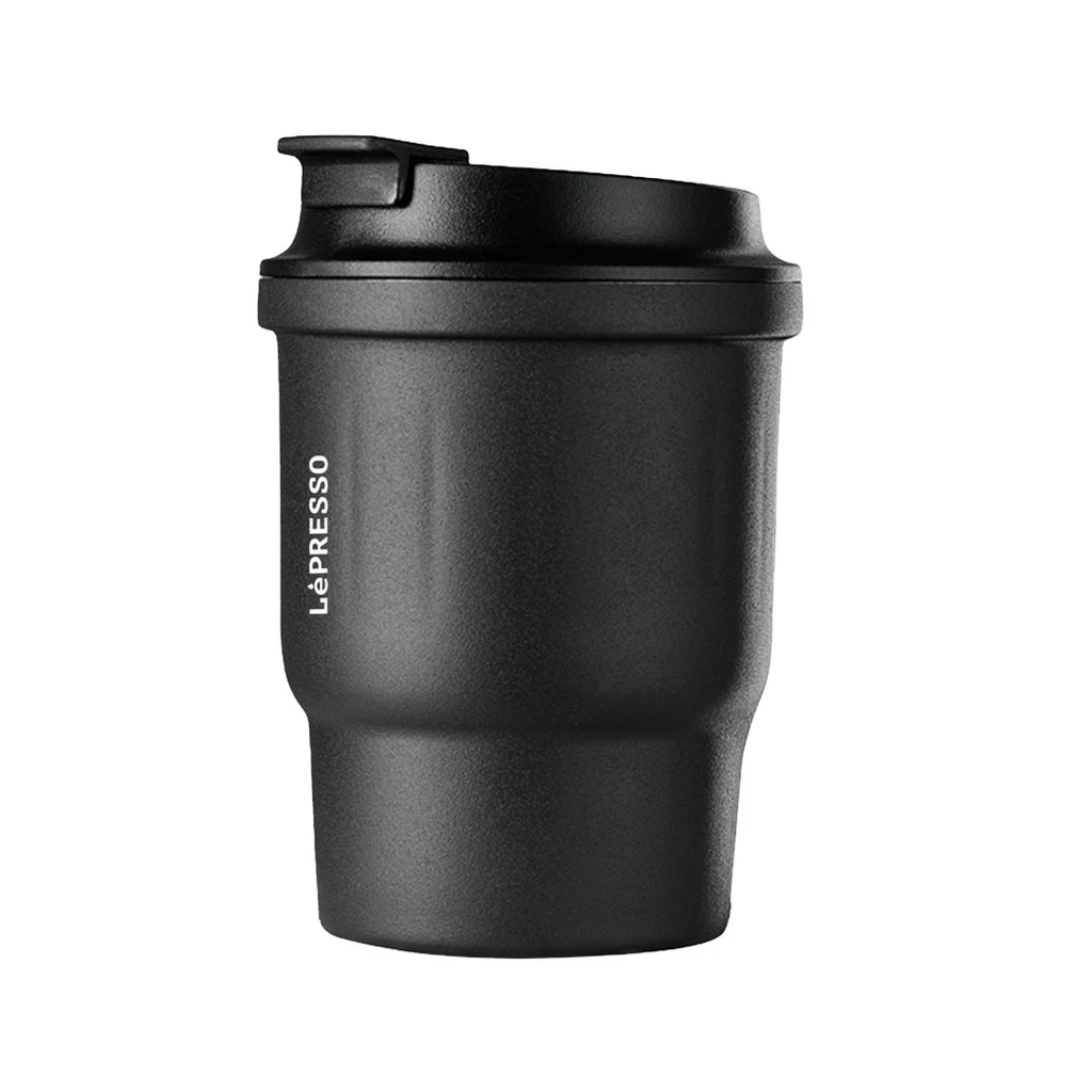 LePresso Thermo Brew Insulated Tumbler / 450ml / Keeps Drinks Hot & Cold - Black