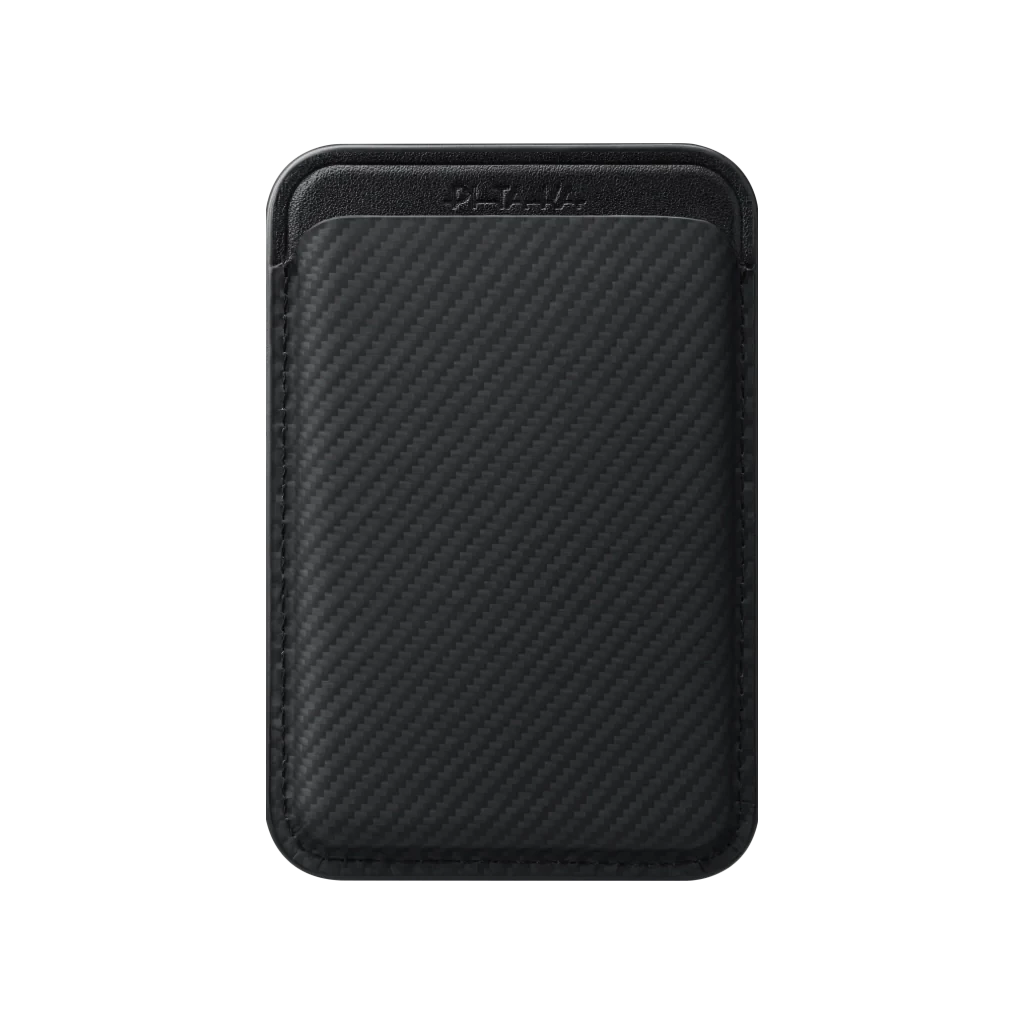 Pitaka Magsafe Woven Wallet - Black/Grey