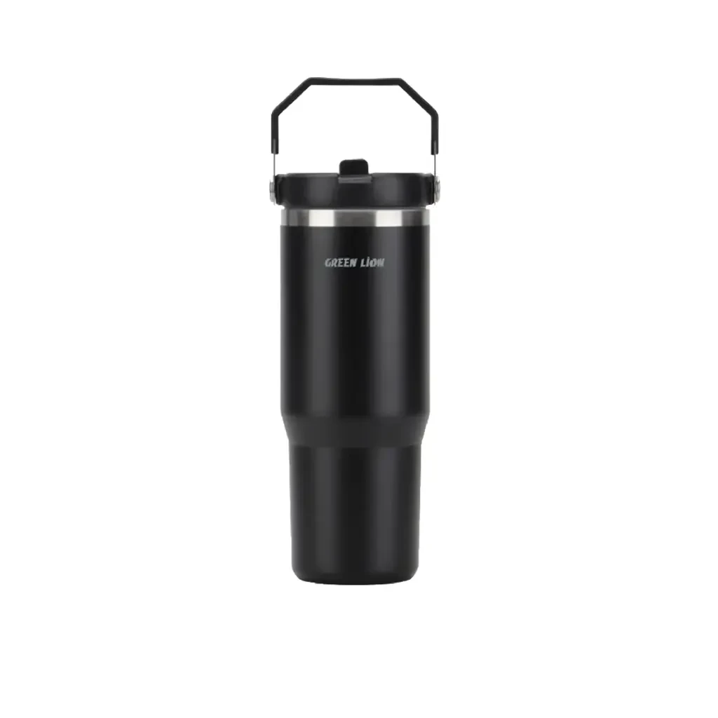 Green Lion Vacuum Tumbler - Stainless Steel Insulated Bottle 900ML - Black