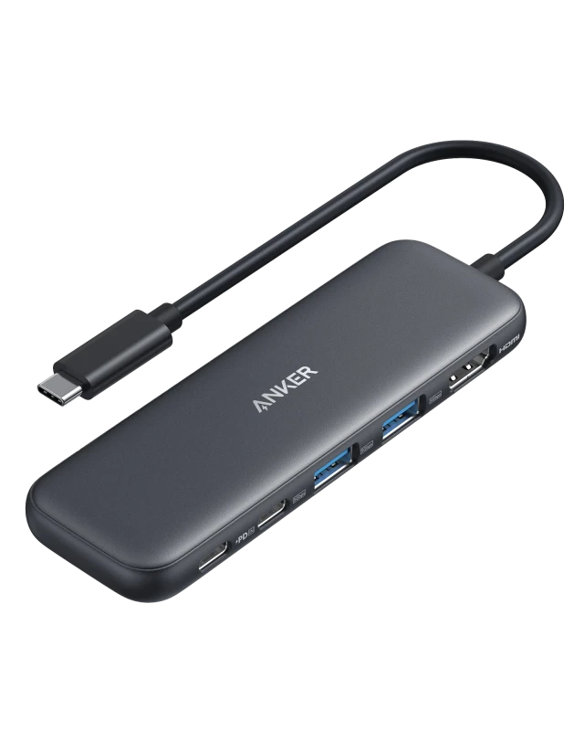 Anker 322 5-in1 USB-C Hub Adapter (A8355H11) Black