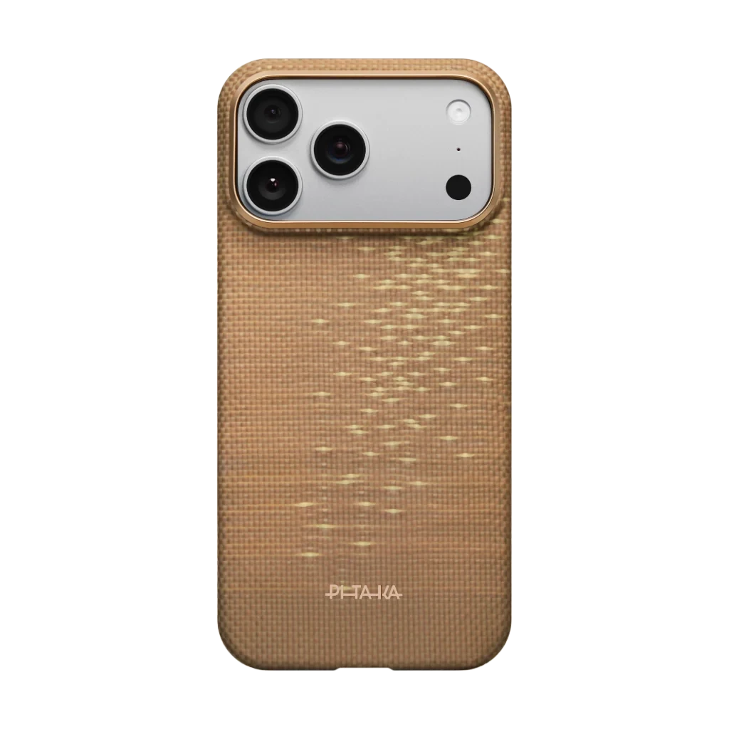 Pitaka Ultra-Slim Case for iPhone 17 Pro Max - Golden Glint