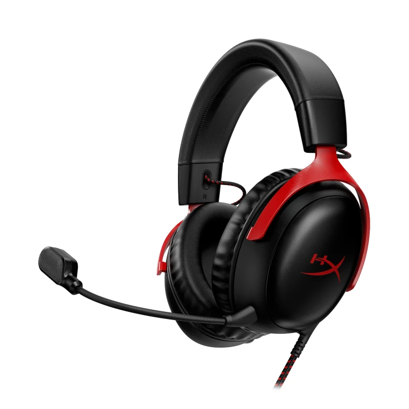 HyperX Cloud III Wired Gaming Headphone - Black/Red