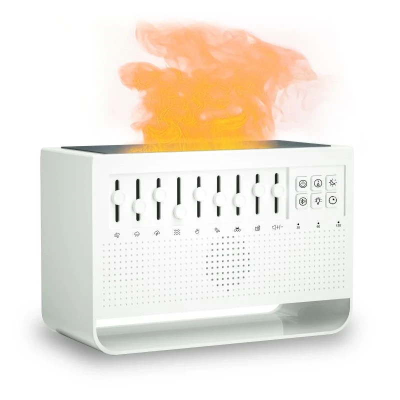 White Noise Sounds & Flame Diffuser (C221) White