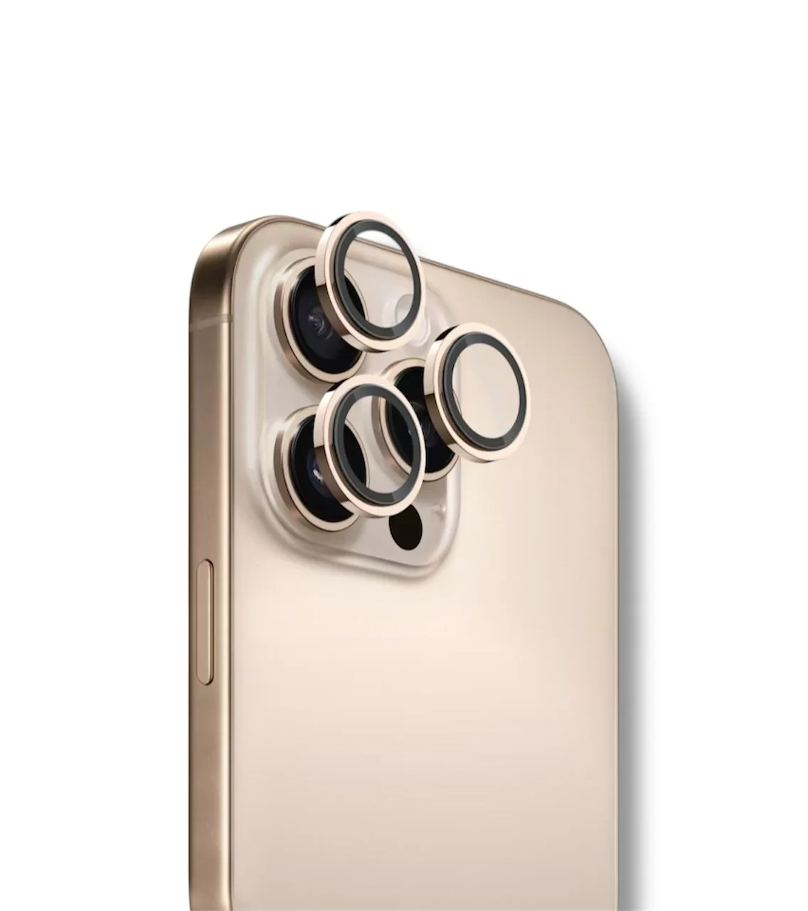 Wizard Apex Series - Stainless Steel Camera Glass Iphone 16 Pro Max - Desert Gold