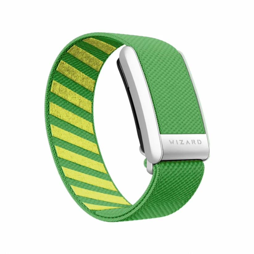 Wizard Magic 4 Band Compatible With Whoop - Green/Silver