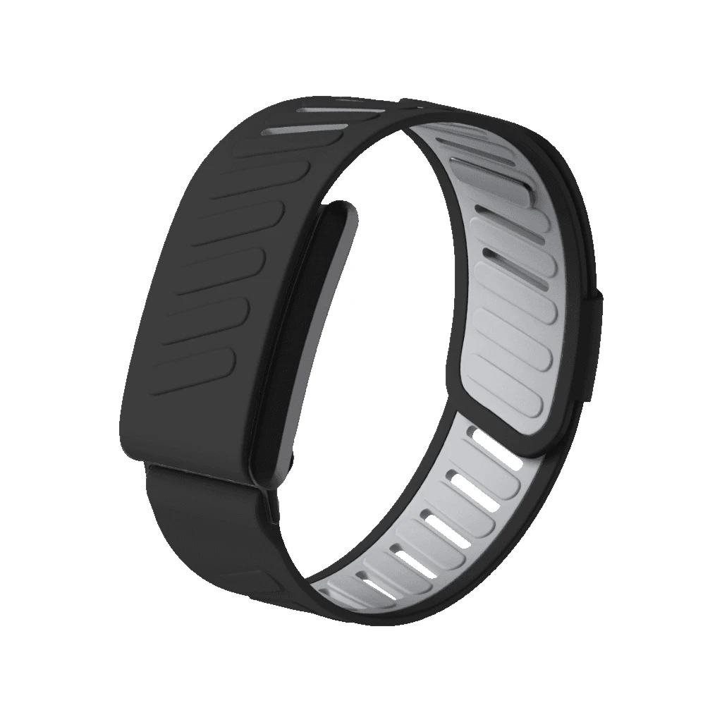 Moxedo Flow-Fit Silicone Strap Compatible With Whoop 4.0 - Black/Grey