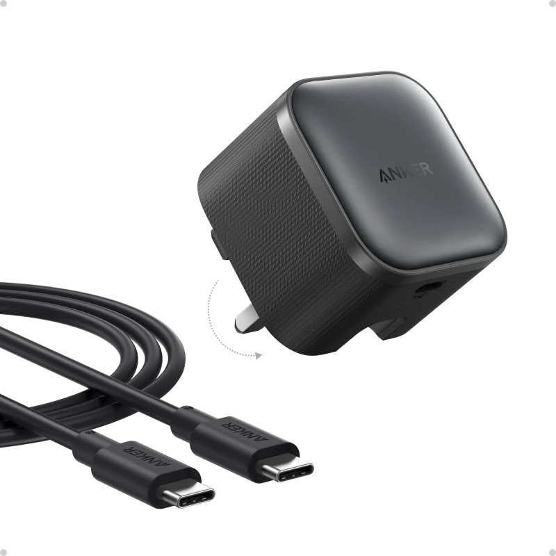 Anker Nano Charger 45W with USB-C Cable (B2692K11) Black