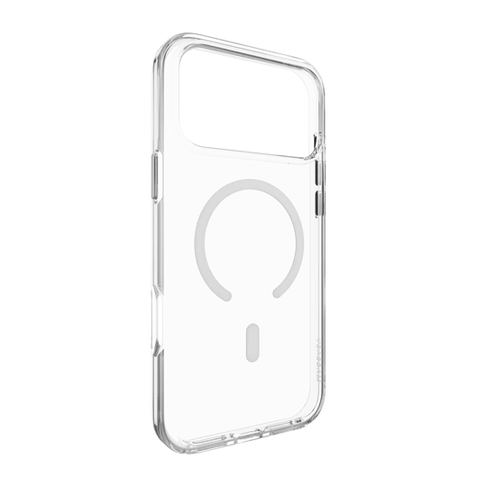 MagEasy Bright M Never Yellowing Case for iPhone 17 Pro Max - Transparent/White Ring