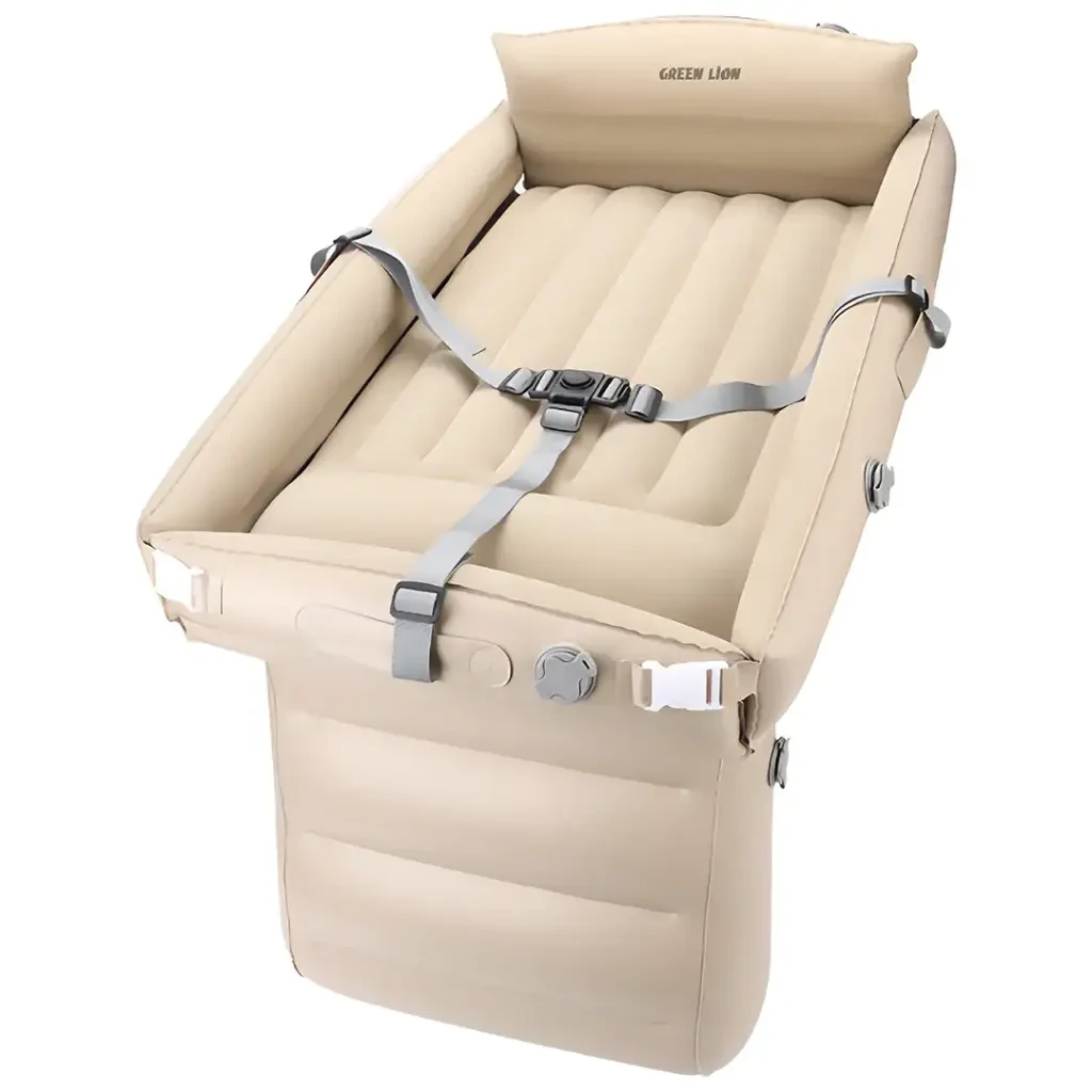Green Lion Inflatable Toddler Travel Bed (GMT-194) Beige