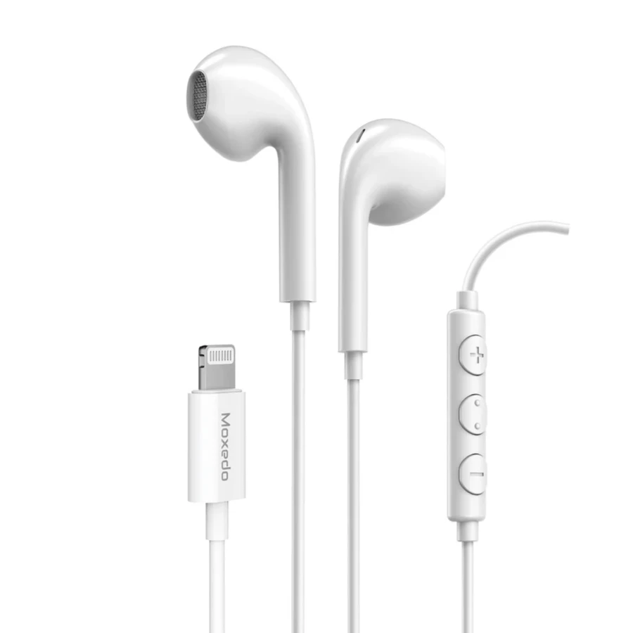 Moxedo Wired Stereo Lightning Earphone - White MX-STE020