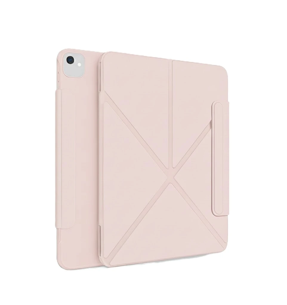 XUNDD Magnetic Smart Folio Case iPad 10.9 (2022) A16 (2025) - Pink