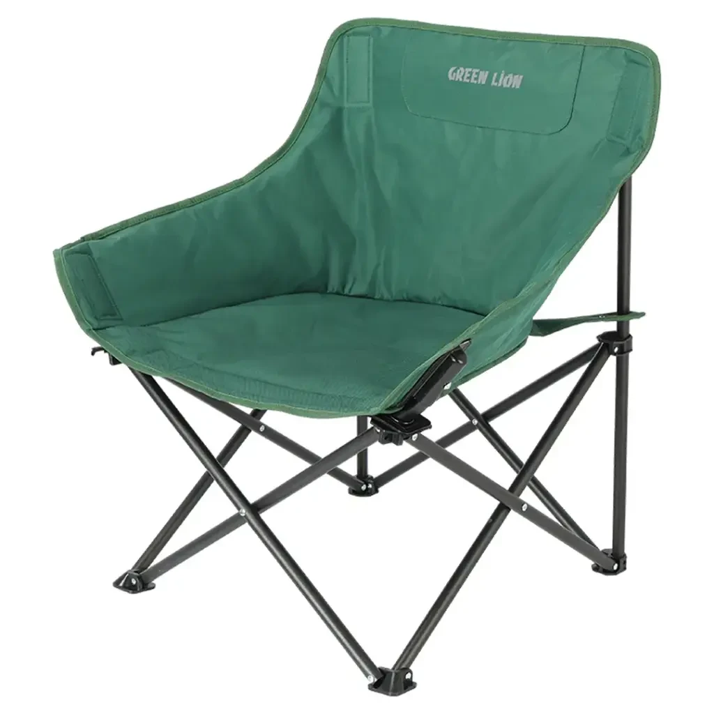 Green Lion Ranger Foldable Camping Chair with Carry Bag - Green