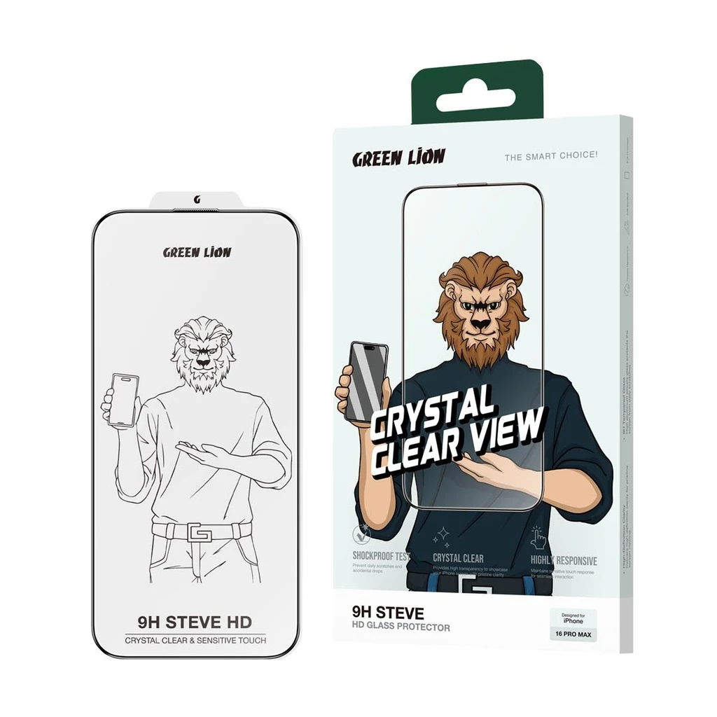 GREEN LION 9H STEVE HD GLASS PROTECTOR - 16 PROMAX
