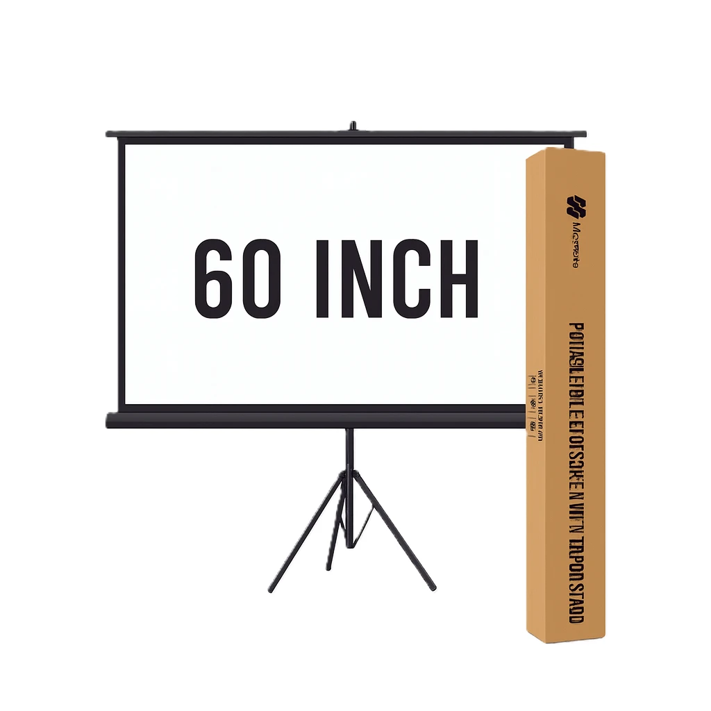 Moxedo Carry N Go 60 inches Portable Projector Screen with Tripod Stand