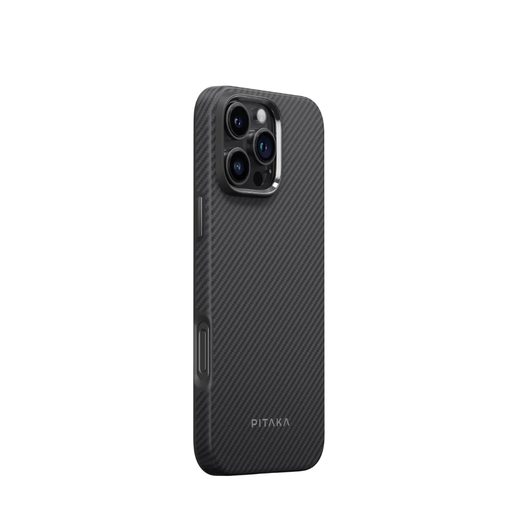 Pitaka Protective Woven Case For Iphone 16 Pro -Black/Grey