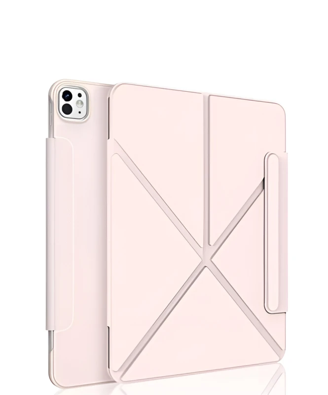 XUNDD Magnetic Smart Folio Case iPad 10.9 (2022) A16 (2025) - Pink