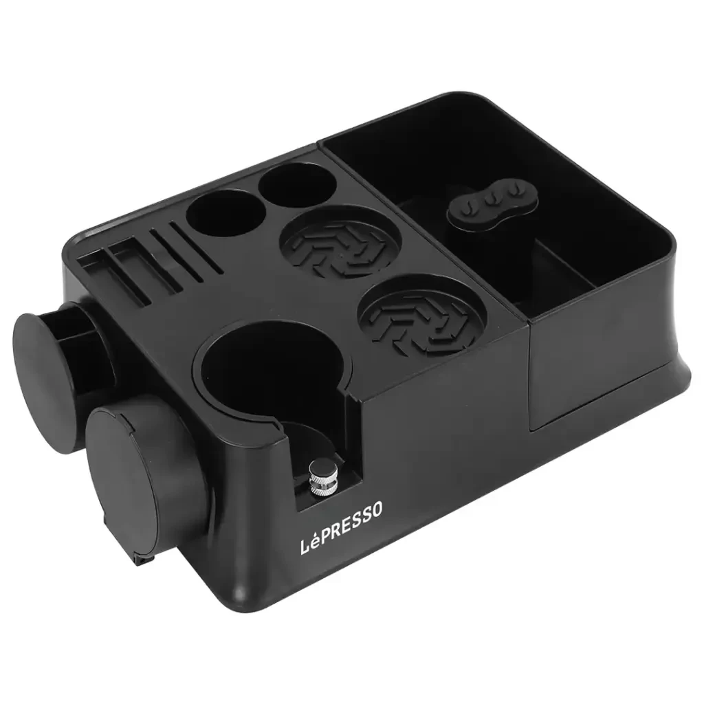LePresso Multiple Slot Base Tamping Station 51/58mm Portafilter (LP079) Black