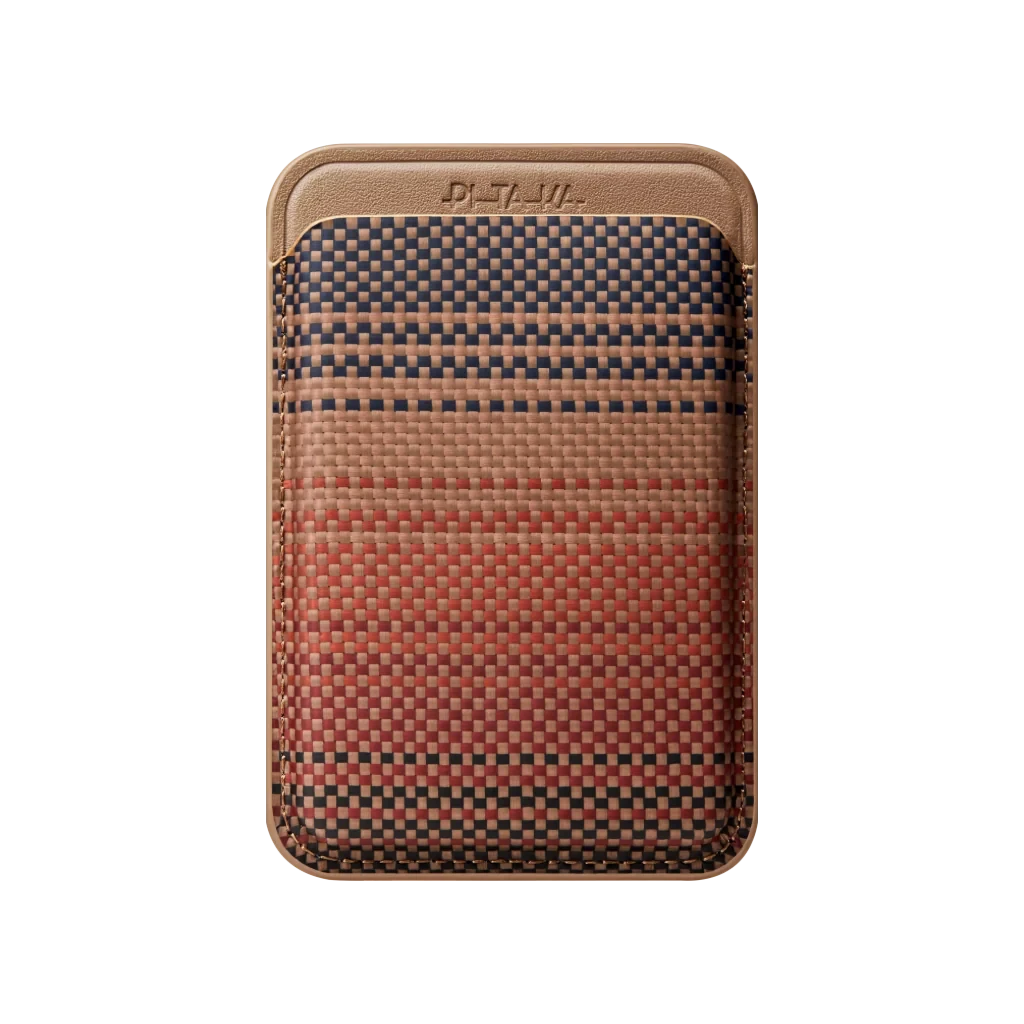 Pitaka Magsafe Woven Wallet - Sunset