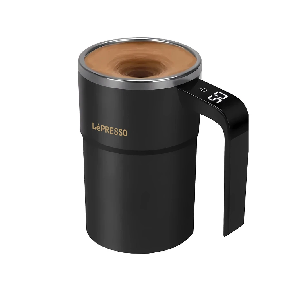 LePresso Stirmagic Auto-Stirring Mug 380ML (LP018) Black