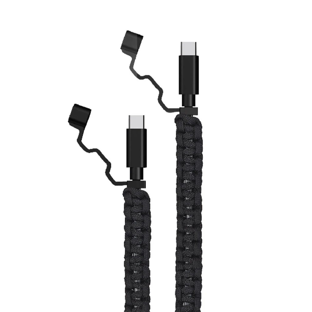 Green Lion USB-C to USB-C Rescue Cable 1M 60W - Black