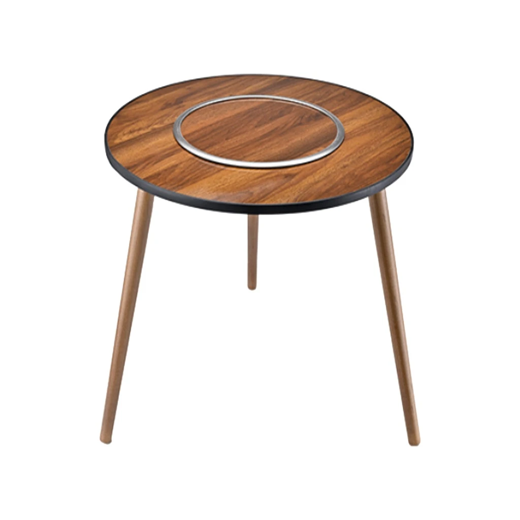 Porodo Camping Round Table- Brown
