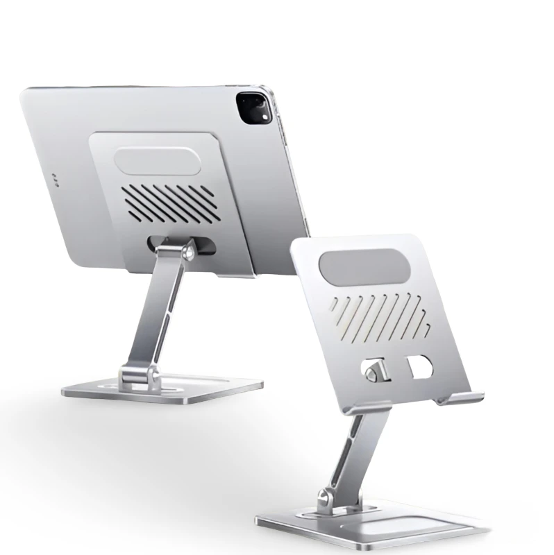 XUNDD Foldable Desktop Stand for Phone & Tablet (XDHO-027) Silver