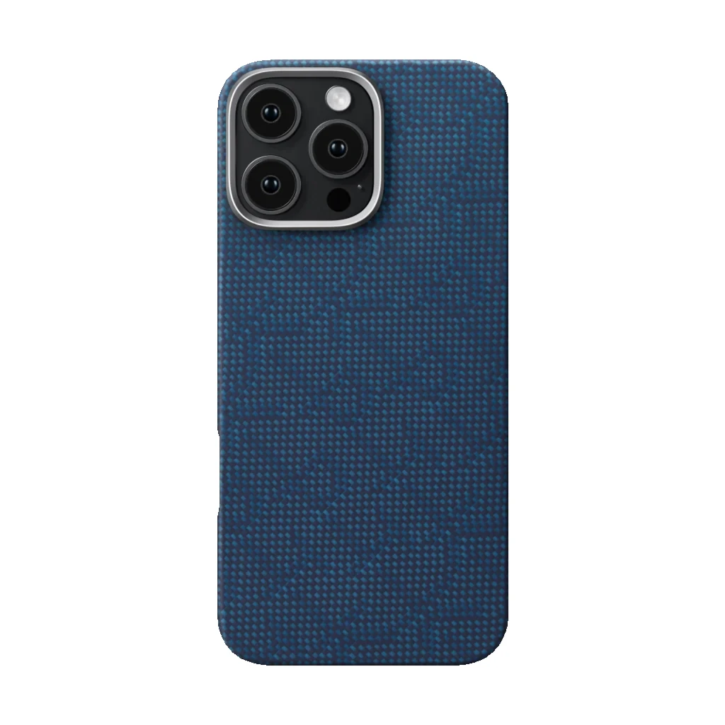 Pitaka Tactile Woven Case For Iphone 16 Pro Max -Black/Blue