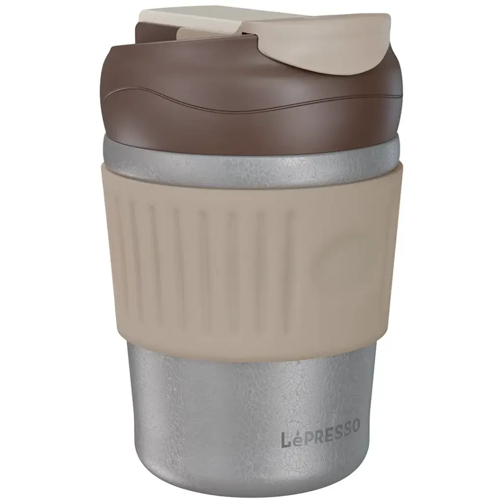 LePresso Morningscape Tumbler Mug Dual Sip 350ML (LPPBCFFCGY) Grey