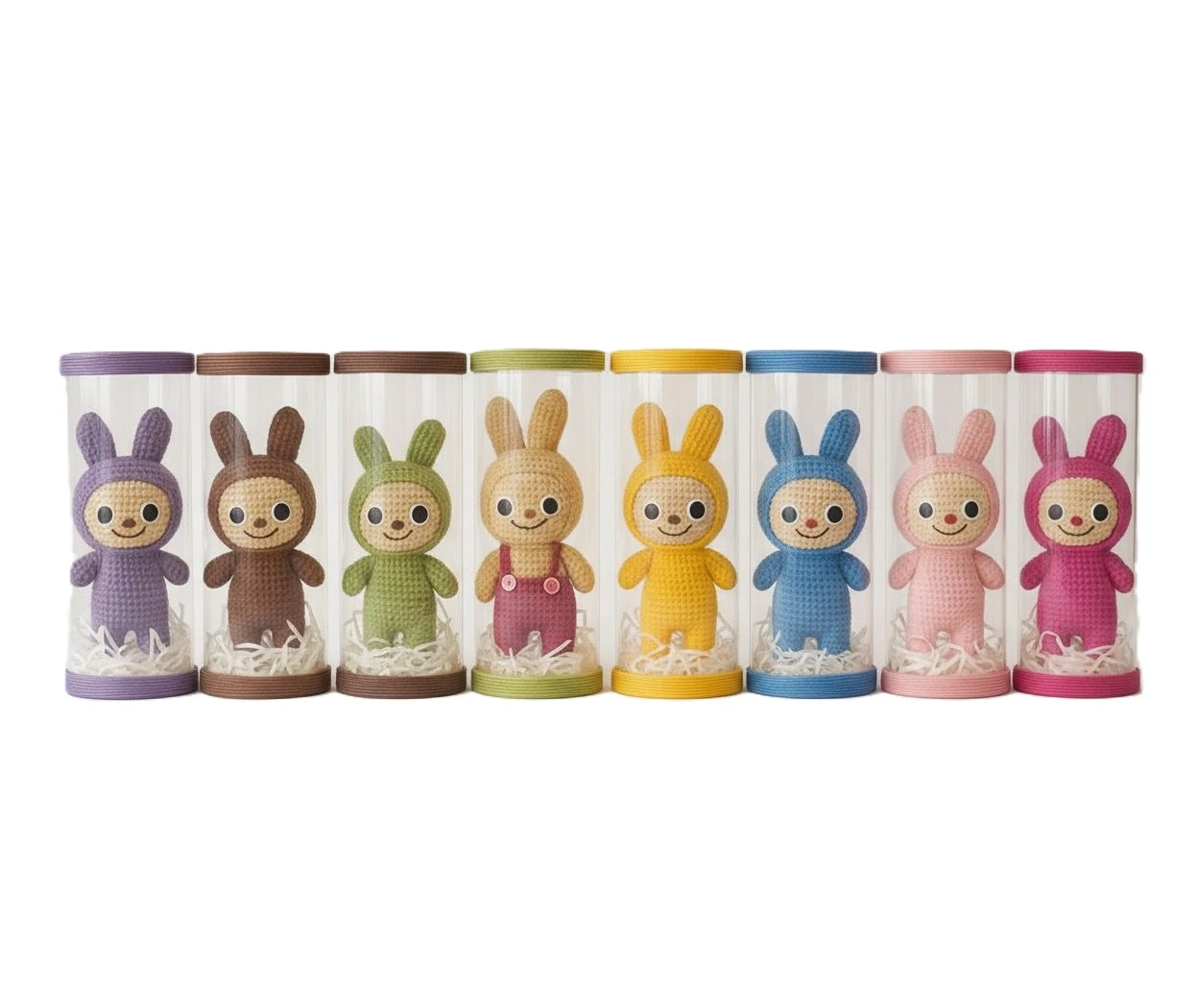 Handmade Knitted Labubu Monster – Collectible Plush Toy