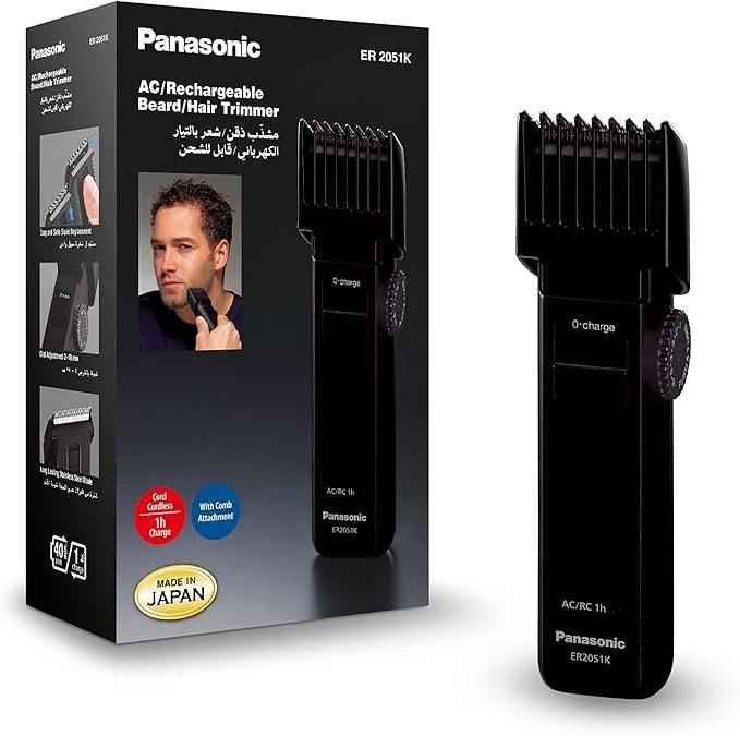 Panasonic AC/Rechargeable Beard/Hair Trimmer - ER 2051K