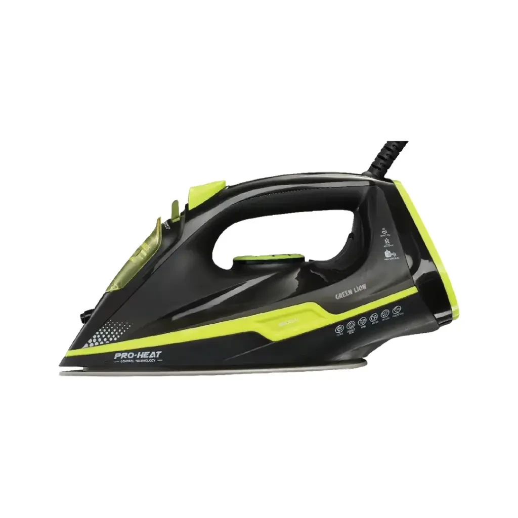 Green Lion Essential Care Steam Iron 2200W (BX177) Black/Green