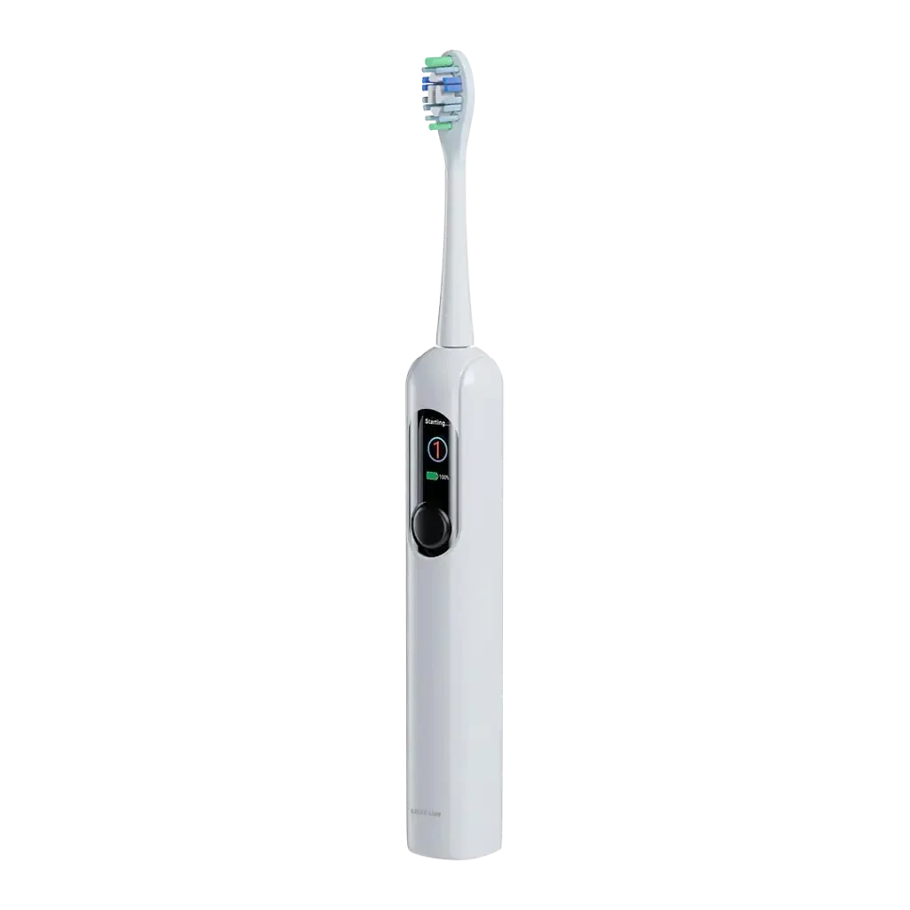Green Lion Smart Tooth Brush with TFT Display (GTB-12) White