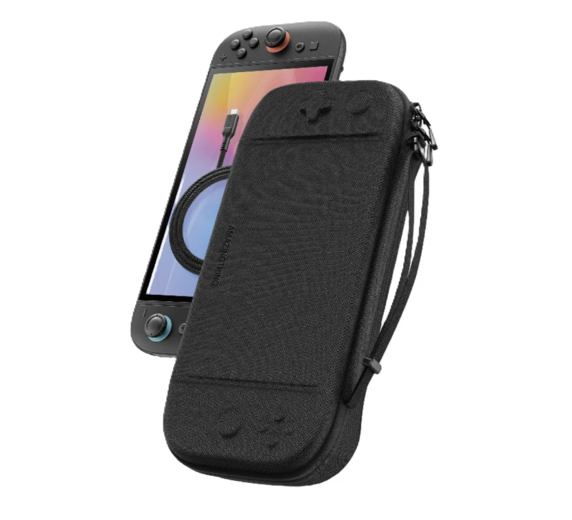 AmazingThing Nintendo Switch 2 Playshield EDC Carrying Case (W1336) Black