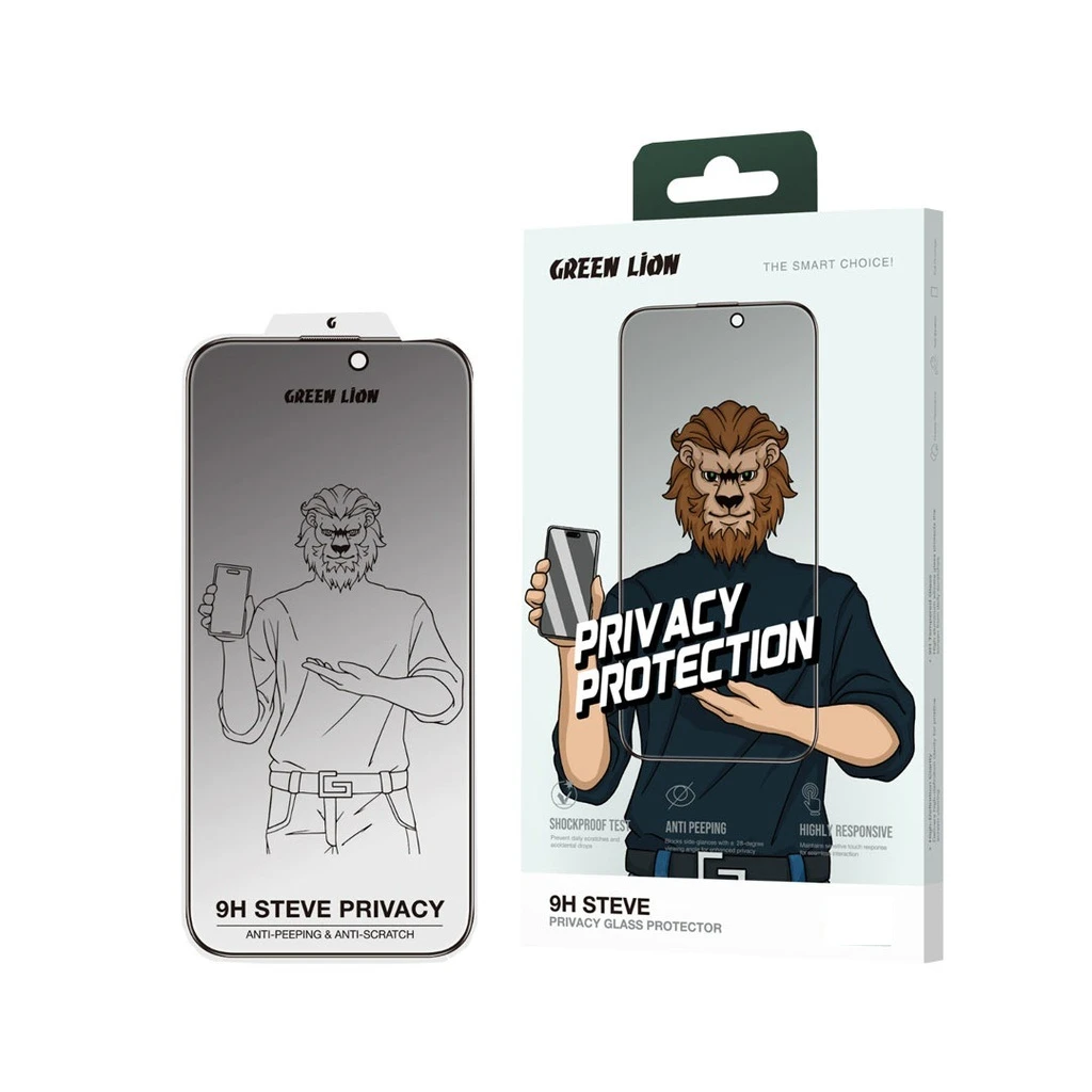 Green Lion 9H Steve Privacy Screen Protector IPhone 17 Pro Max