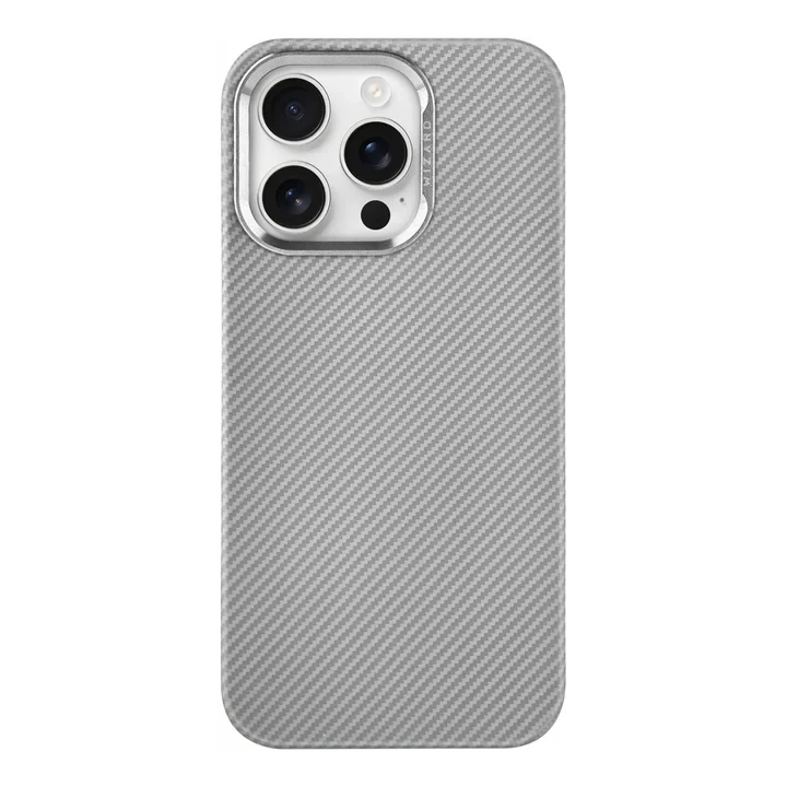 Wizard Vibe Shield 3D Floating Texture Design Case - 15 Pro Max Grey