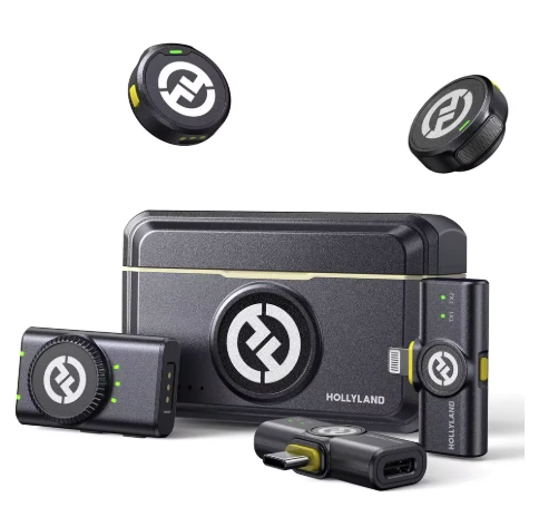 Hollyland Lark M2 Wireless Lavalier Microphone Combo - Shine Charcoal