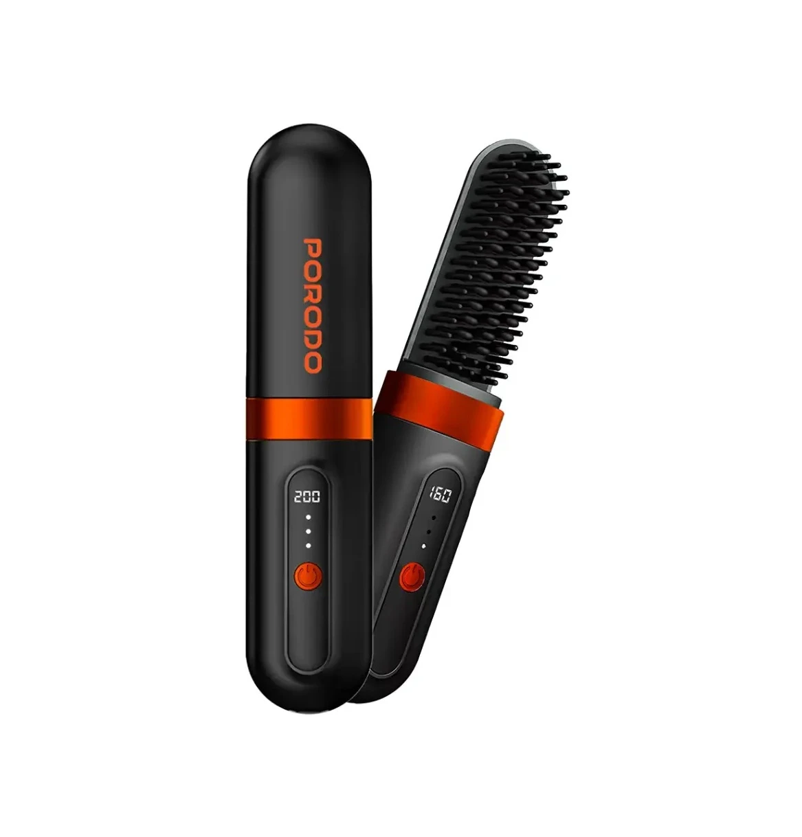 Porodo Portable Heated Styling Brush (LFS142) Black