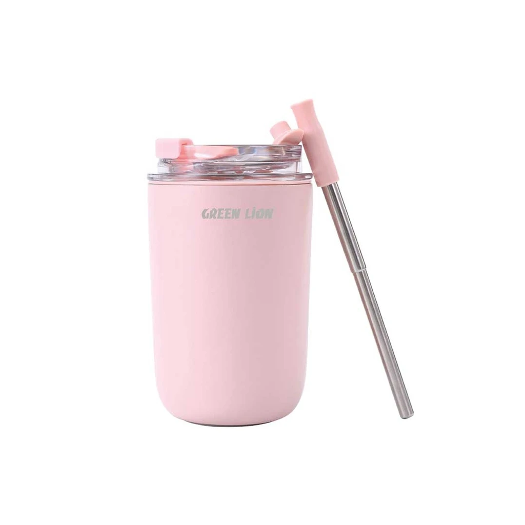 Green Lion Vacuum Travel Mug Lite  280ML - Pink