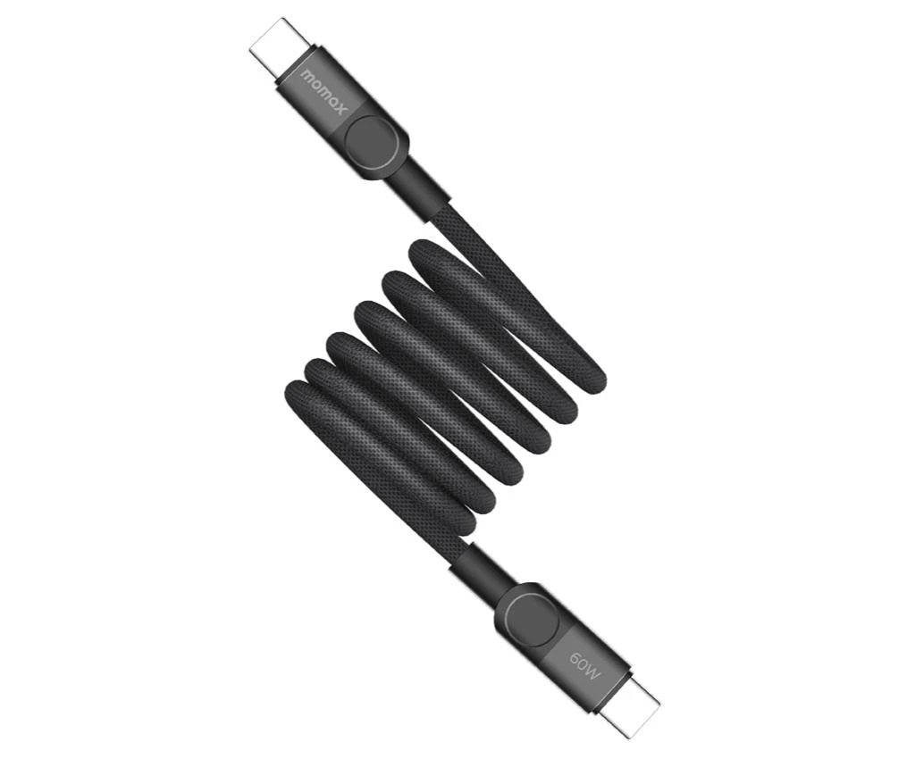 Momax Mag Link 60w USB-C to USB-C Magnetic Cable 1m -Black