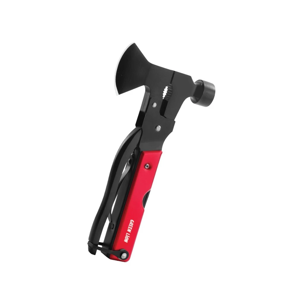 Green Lion Storm Breaker 13 in 1 Multi-Tools Axe Hammer (GNSTRMHM13RD) Red