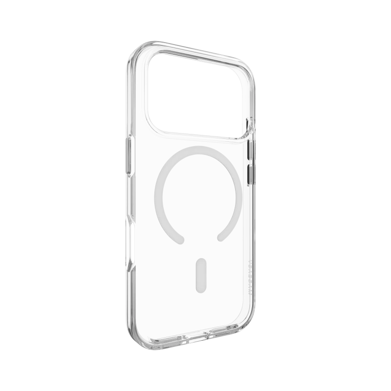 MagEasy Bright M Never Yellowing Case for iPhone 17 Pro - Transparent/White Ring