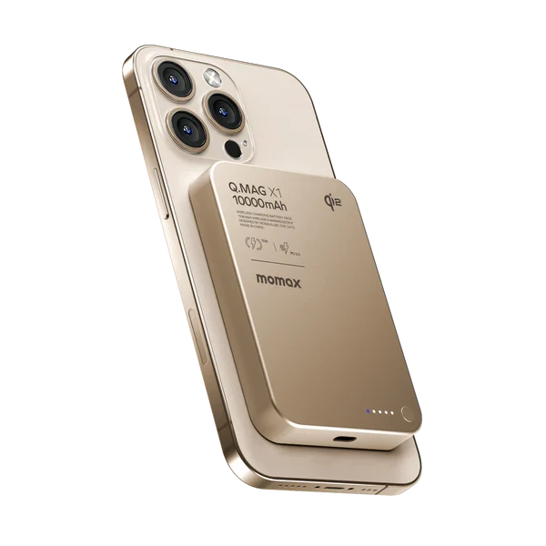Momax Q.Mag X1 10000mAh Qi2 MagSafe Wireless Power Bank -Sandstone