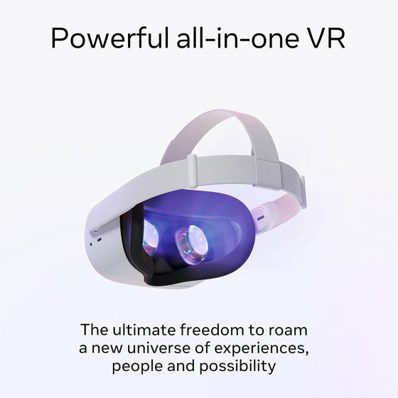 نظارة Oculus للواقع الافتراضي الجيل الثاني 128 جيجا من Meta Quest