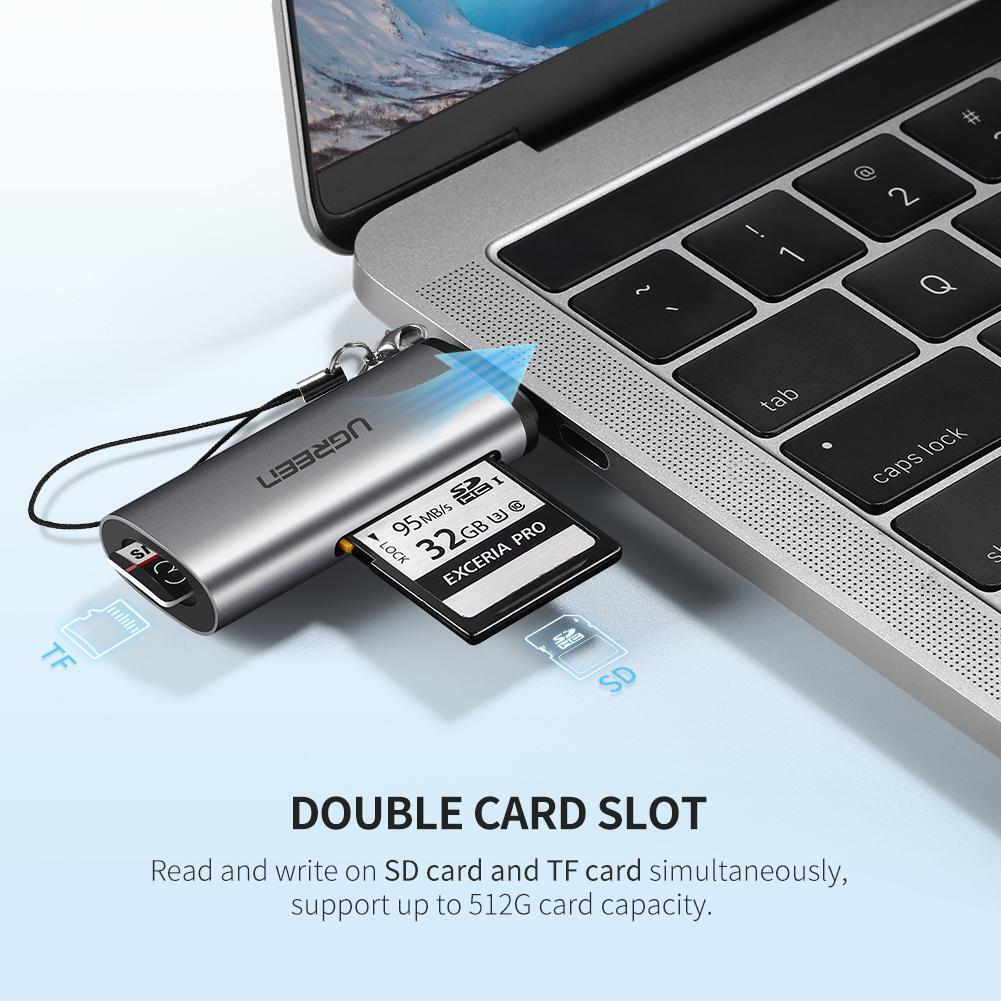 uGreen USB-C 2 in 1 SD/TF Card Reader